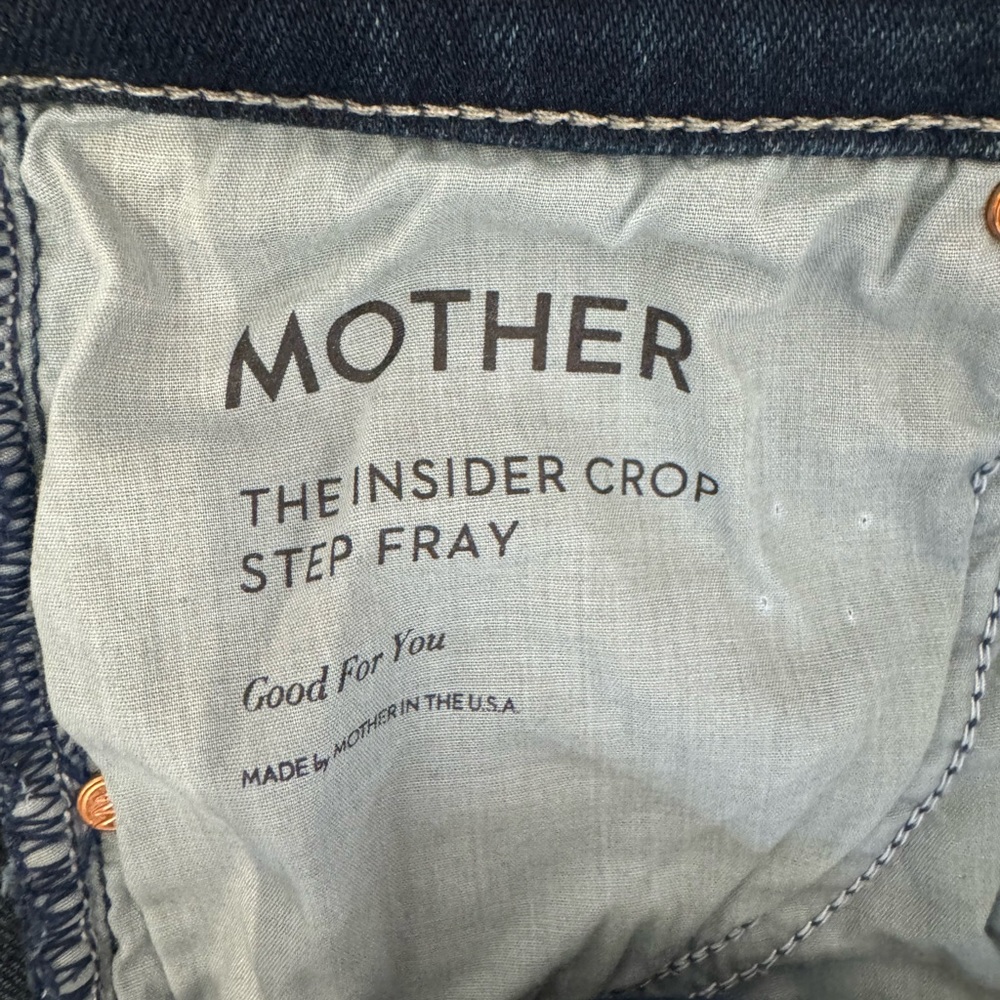 MOTHER Dark Blue Ankle Jeans - Picture 4 of 6